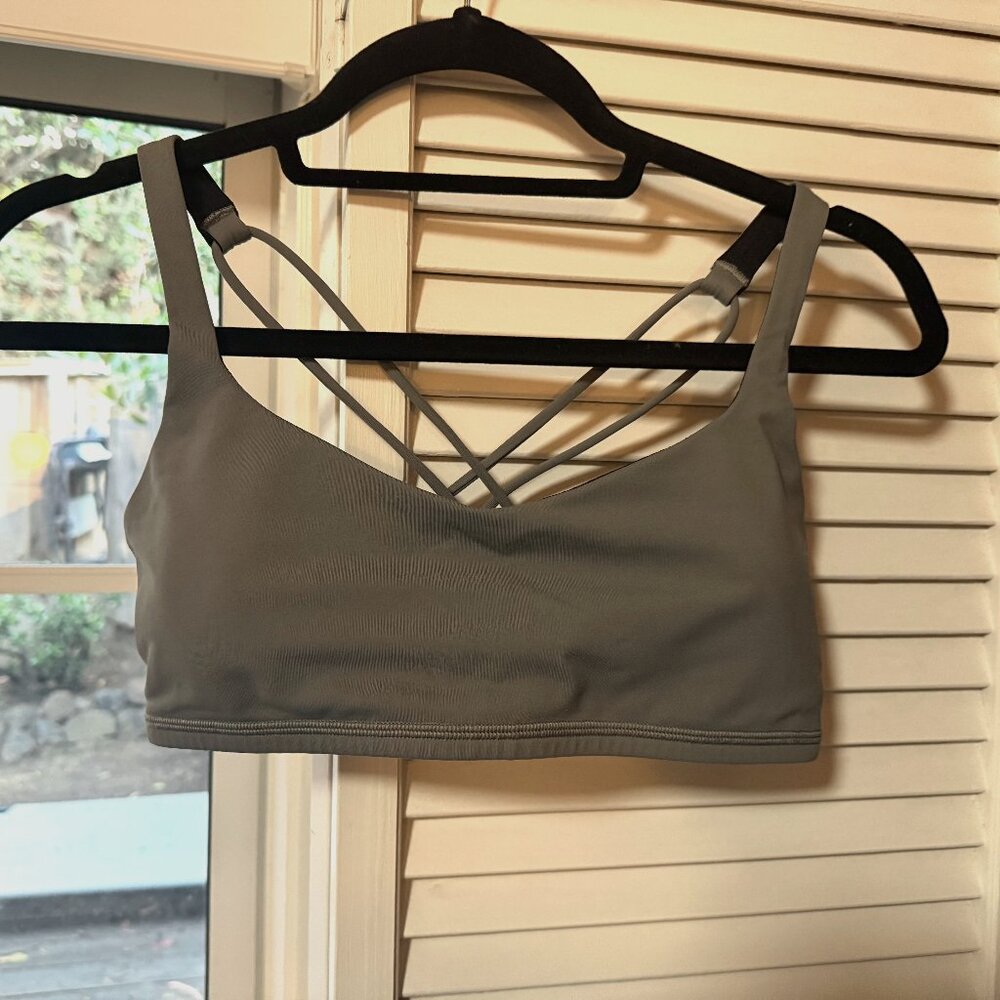 lululemon athletica Grey Strappy Sports Bra